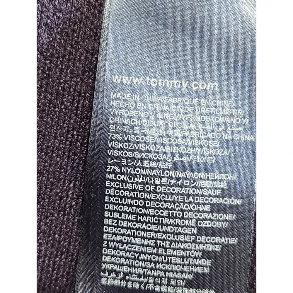 Tommy Hilfiger Knit Flare Midi Skirt Night Sky Navy XL NWT Pull On Sweater